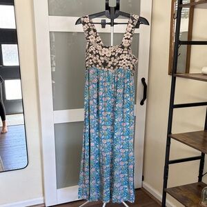 NATURAL LIFE Maxi Dress with mixed flower print